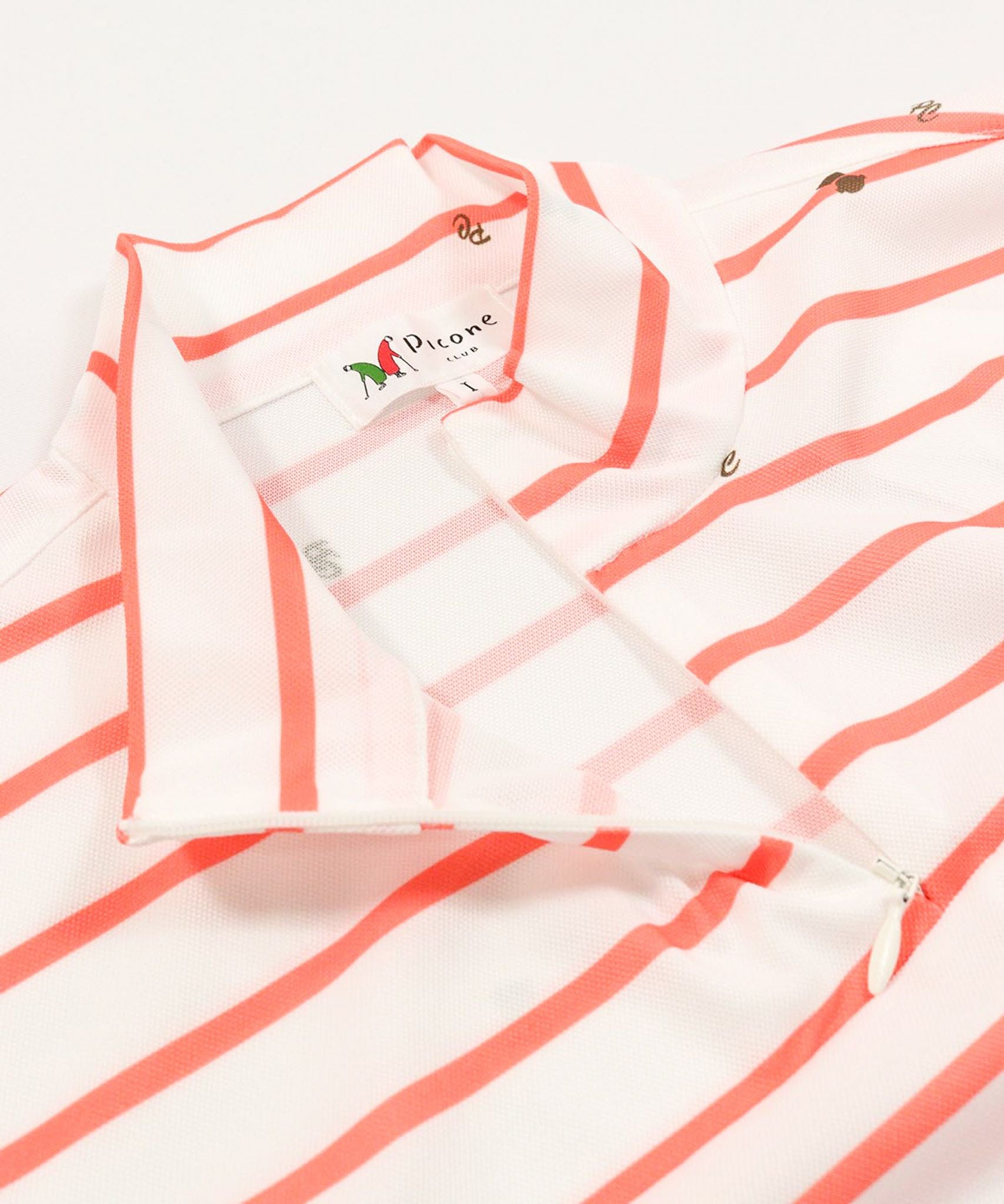 襟元ジッパー（オレンジ）