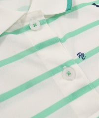 首元ボタン（グリーン）