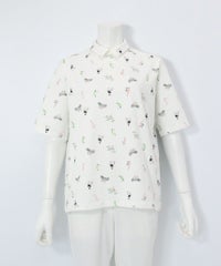 UV冷感五分袖コットンプルオーバー（ホワイト）