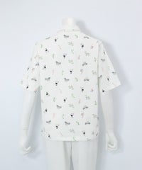 UV冷感五分袖コットンプルオーバー後（ホワイト）