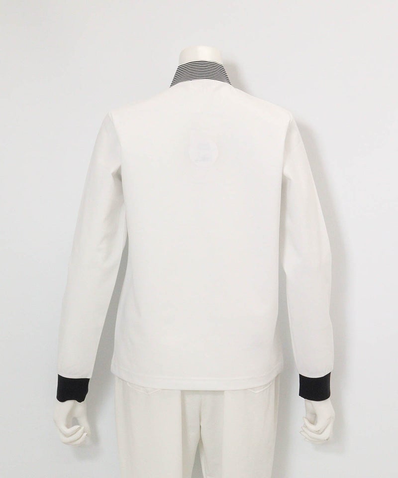 レイヤード風UV冷感プルオーバー(ホワイト)後ろ