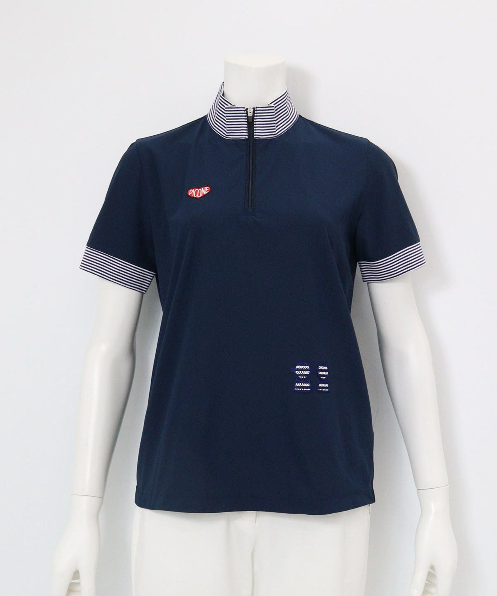 UV速乾ハーフジッププルオーバー（ネイビー）