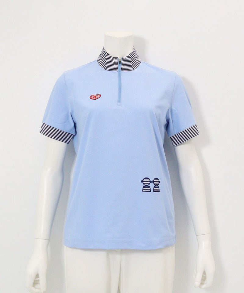 UV速乾ハーフジッププルオーバー（ライトブルー）