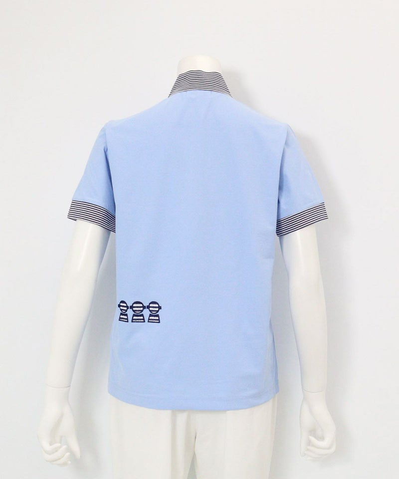 UV速乾ハーフジッププルオーバー後（ライトブルー）