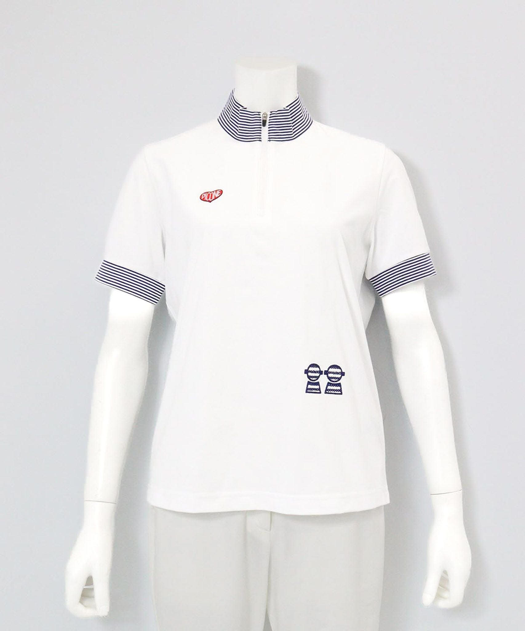 UV速乾ハーフジッププルオーバー（ホワイト）