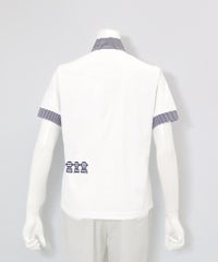 UV速乾ハーフジッププルオーバー後（ホワイト）