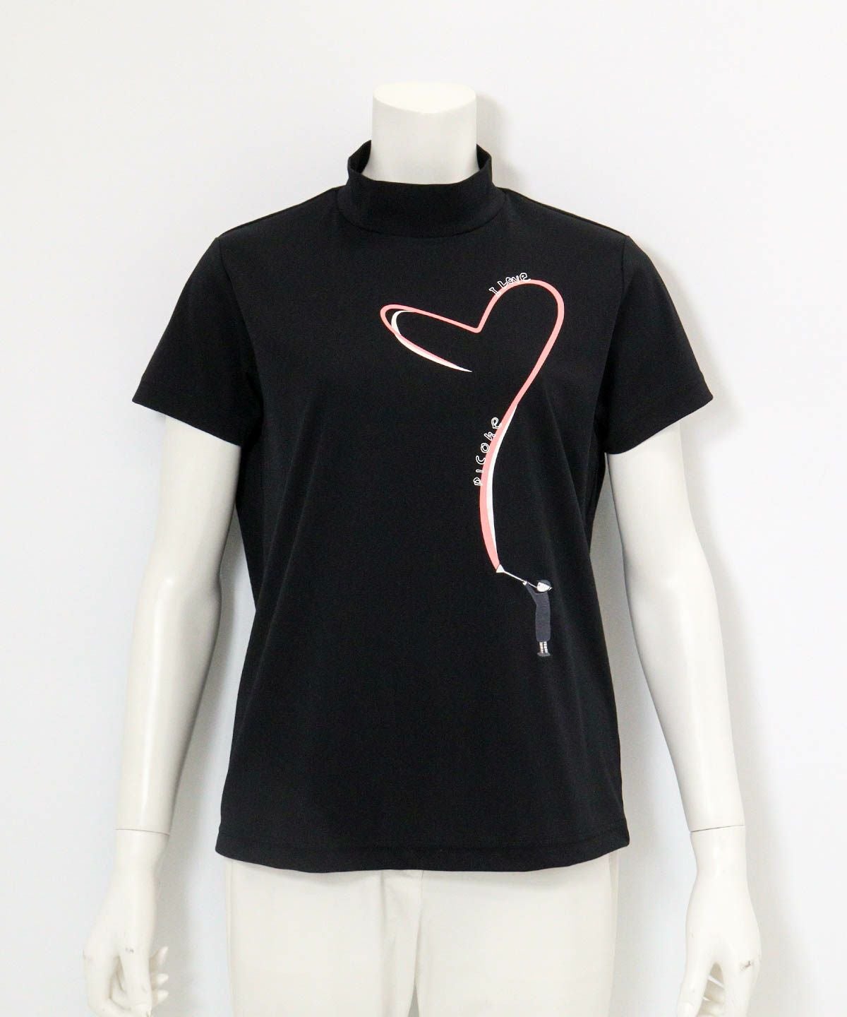 ハートプリントプルオーバー（ブラック）