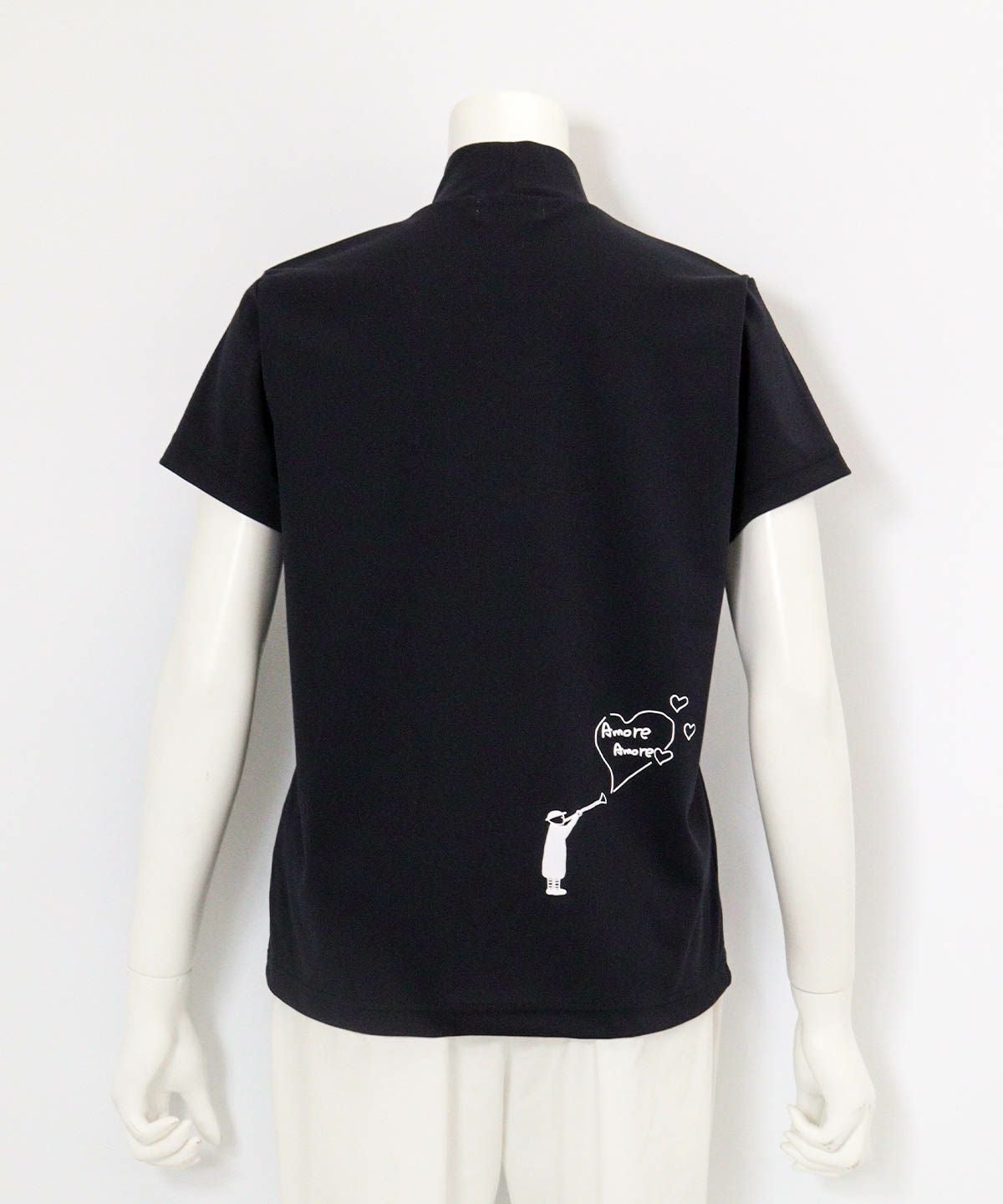 ハートプリントプルオーバー後（ネイビー）