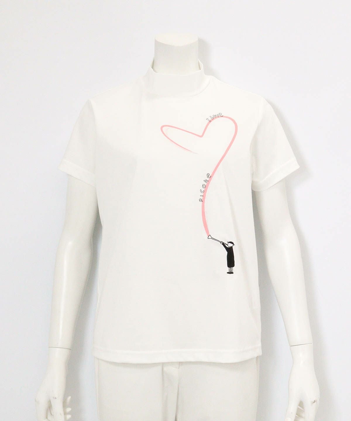 ハートプリントプルオーバー（ホワイト）