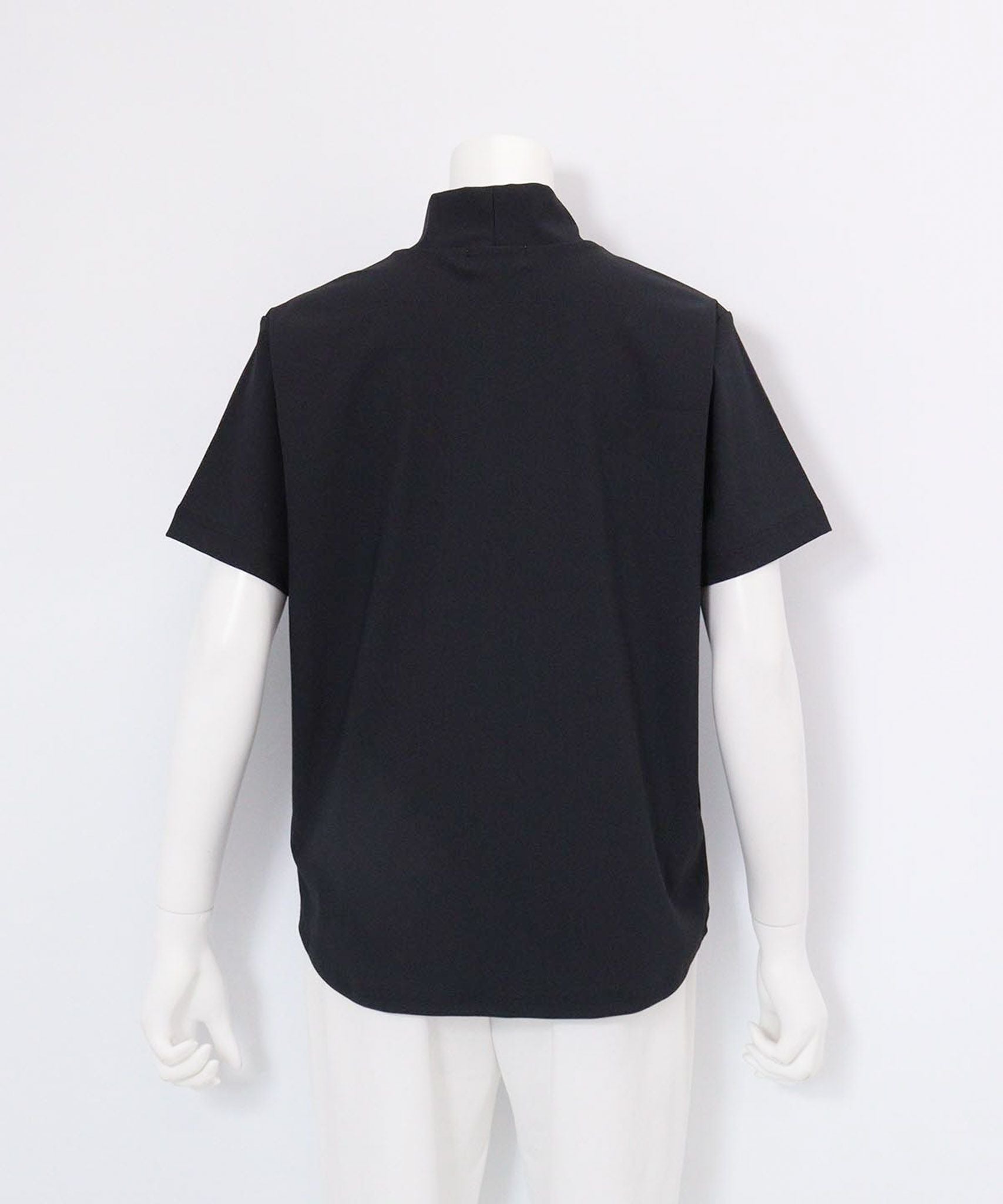 ミュージアム柄UV冷感プルオーバー後(ブラック）