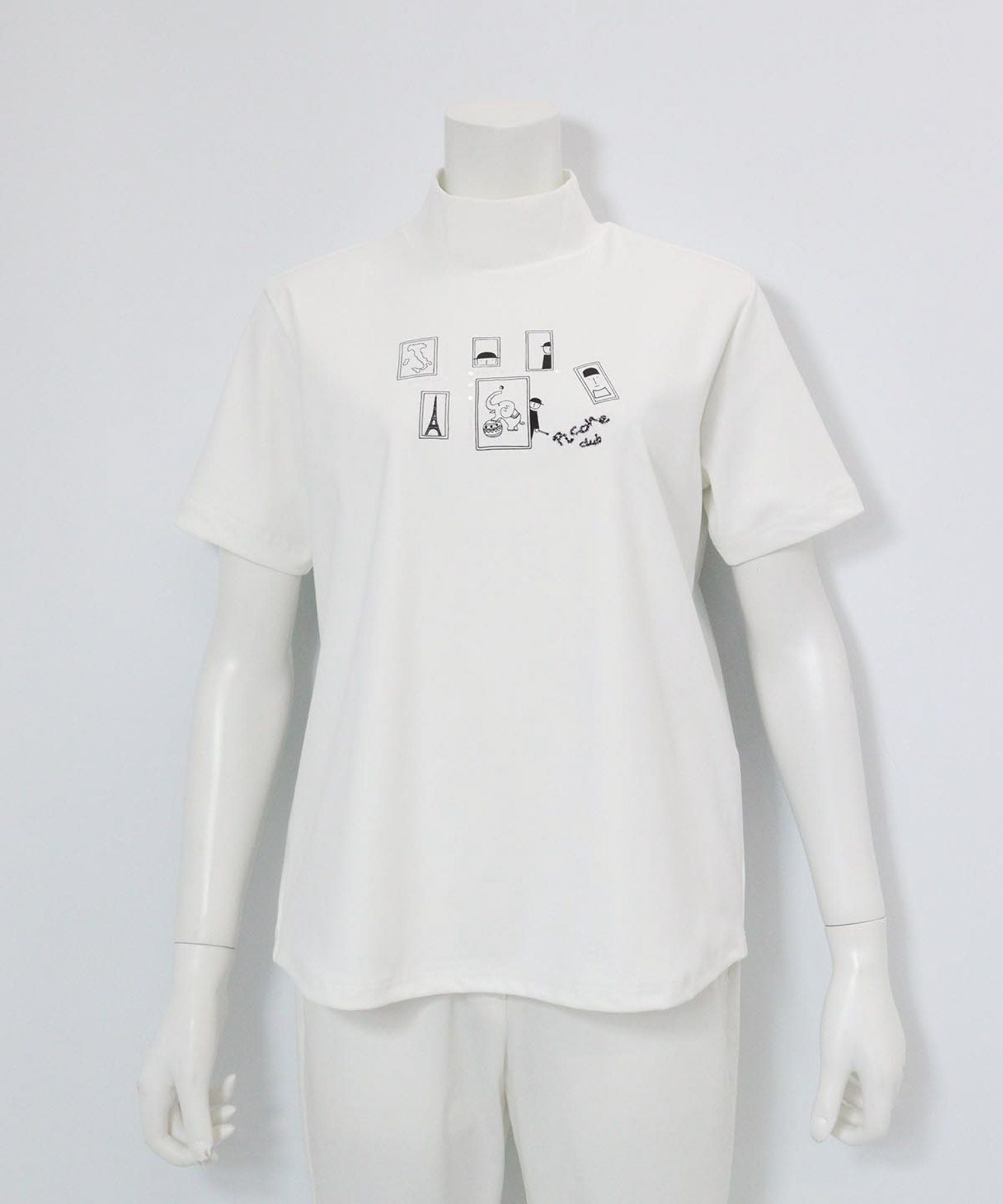 ミュージアム柄UV冷感プルオーバー(ホワイト)