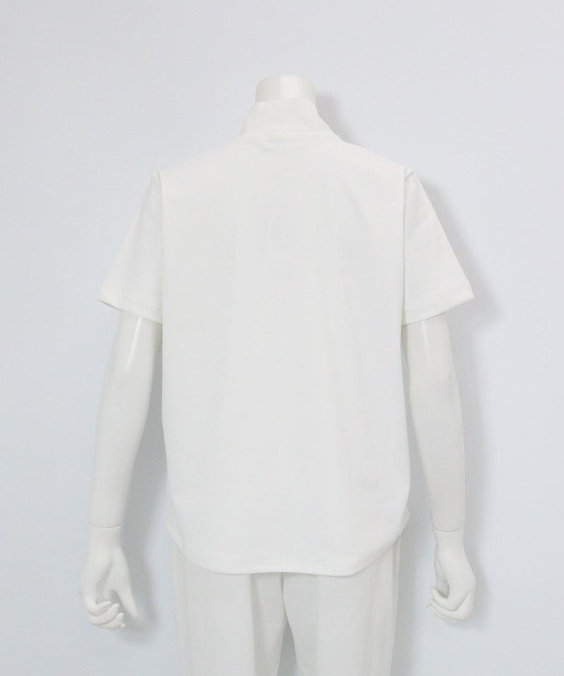 ミュージアム柄UV冷感プルオーバー後(ホワイト)