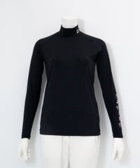 ピコ柄ハイネックUV冷感インナー（ブラック）
