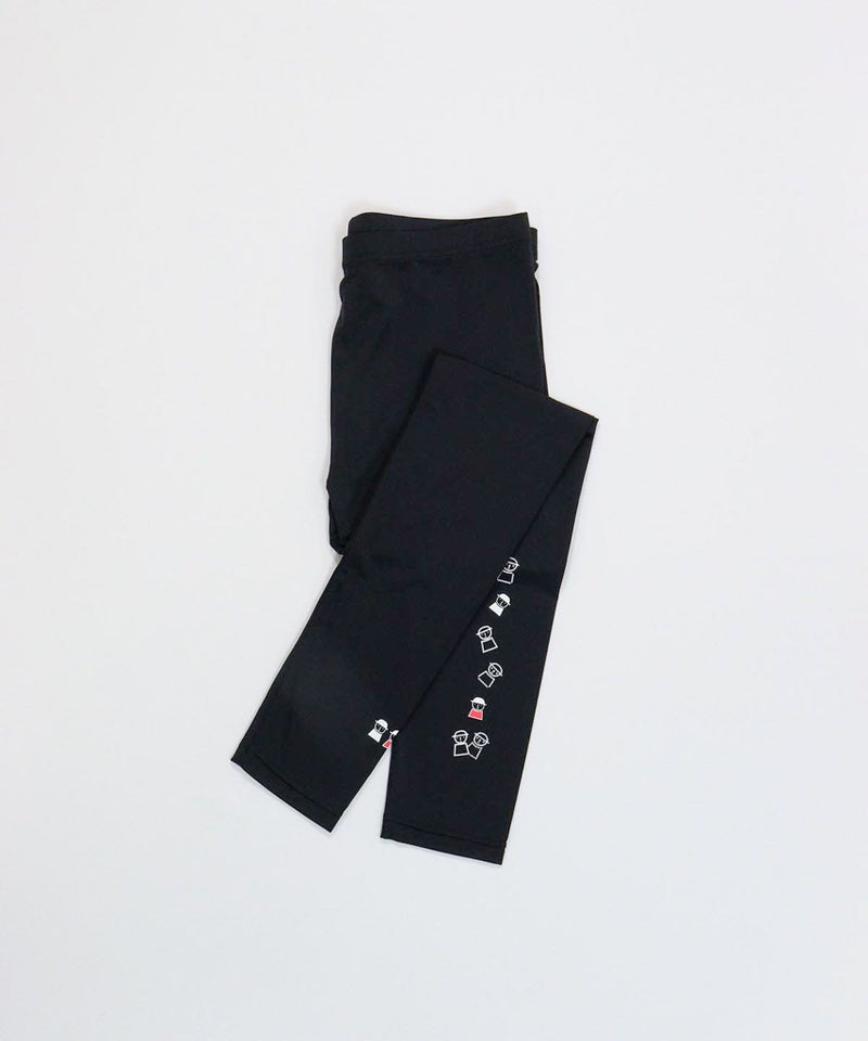 ピコ柄UV冷感レギンス（ブラック）