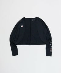  ピコ柄UV冷感ボレロ（ブラック）
