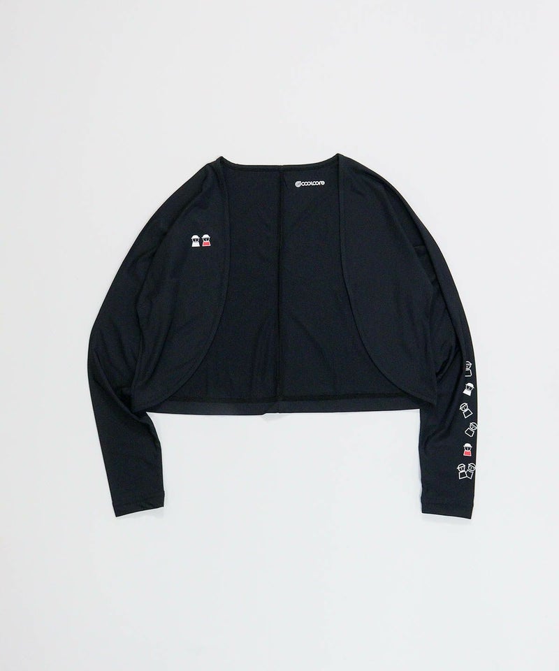  ピコ柄UV冷感ボレロ（ブラック）