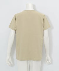 前後異素材アートプルオーバー後（ベージュ）