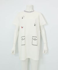 UV冷感ポンチ素材チュニック（ホワイト）