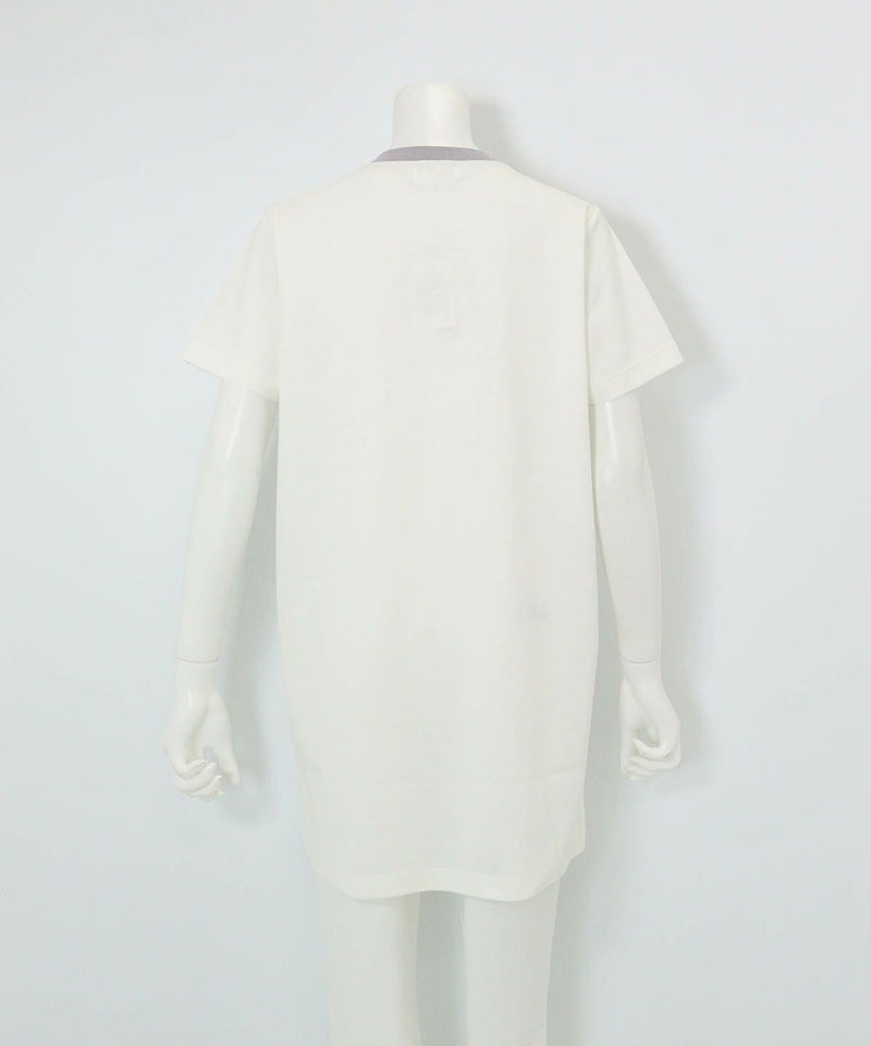 UV冷感ポンチ素材チュニック後（ホワイト）