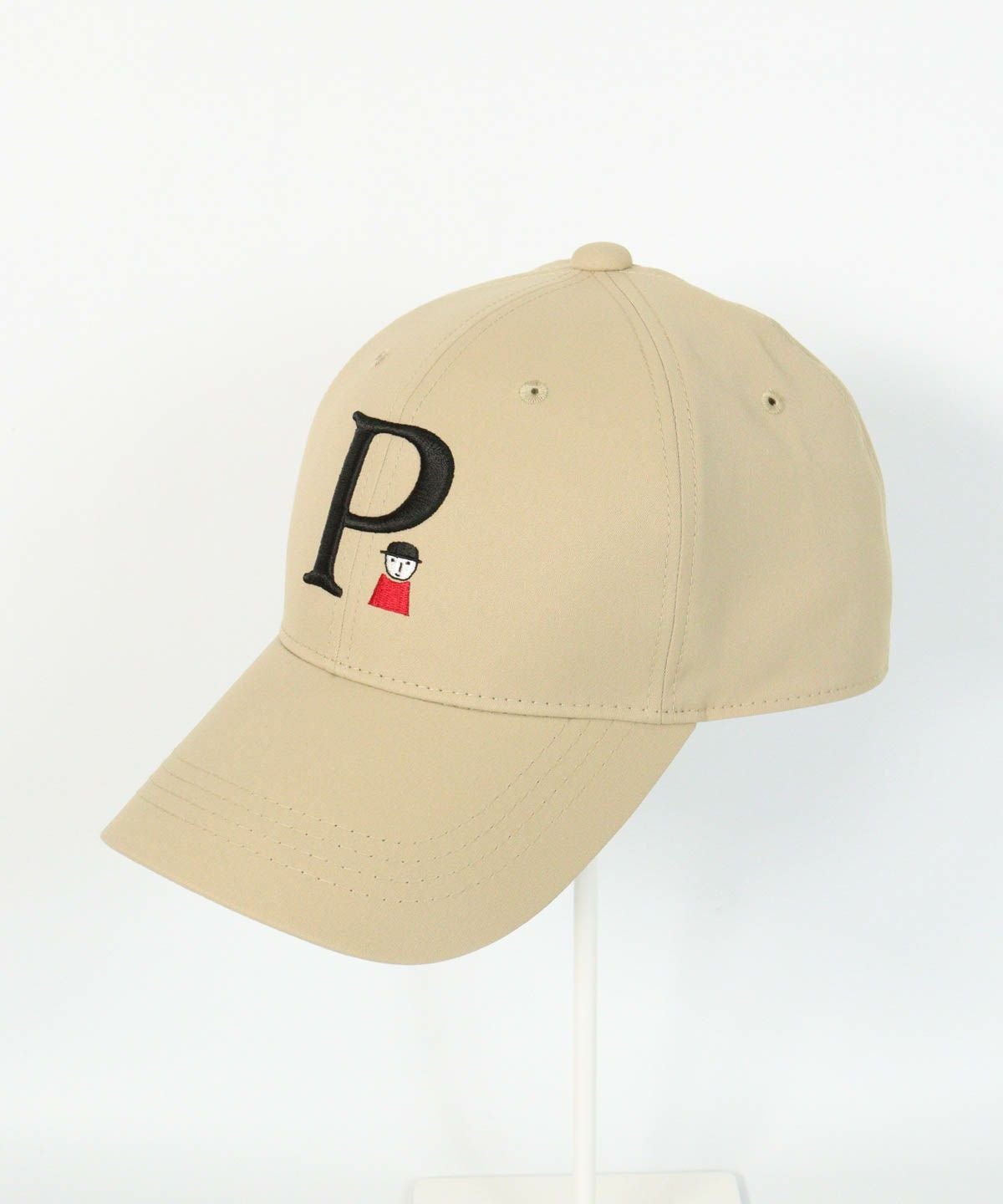 Pロゴ撥水キャップ（ベージュ）