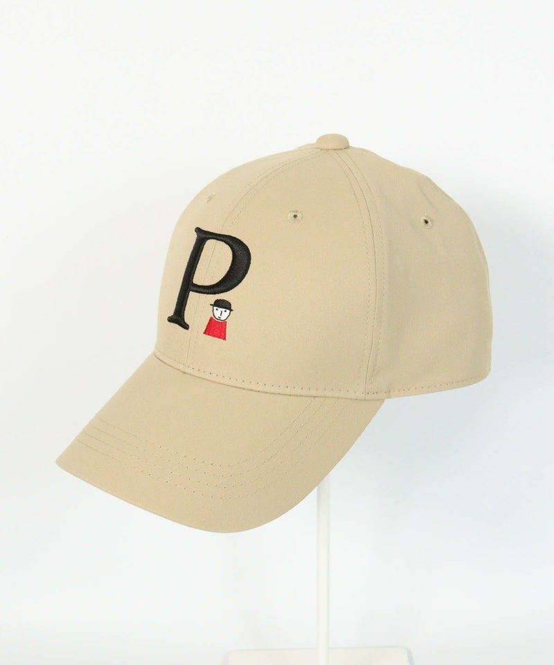 Pロゴ撥水キャップ（ベージュ）