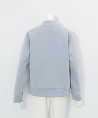 ポイント刺繍ダンボールブルゾン後（ライトブルー）