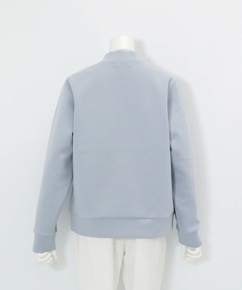ポイント刺繍ダンボールブルゾン後（ライトブルー）