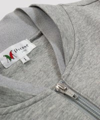 首元ファスナー部分（ライトグレー）