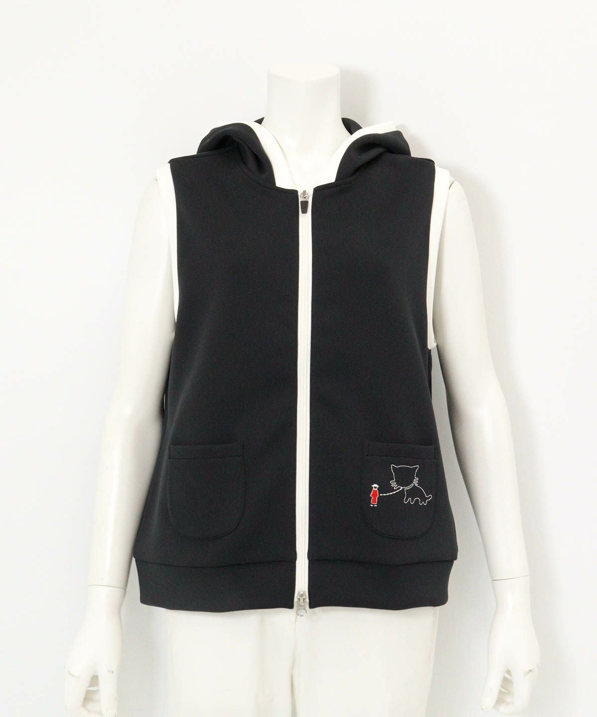 フード付UVダンボールベスト（ブラック）