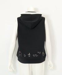 フード付UVダンボールベスト後（ブラック）