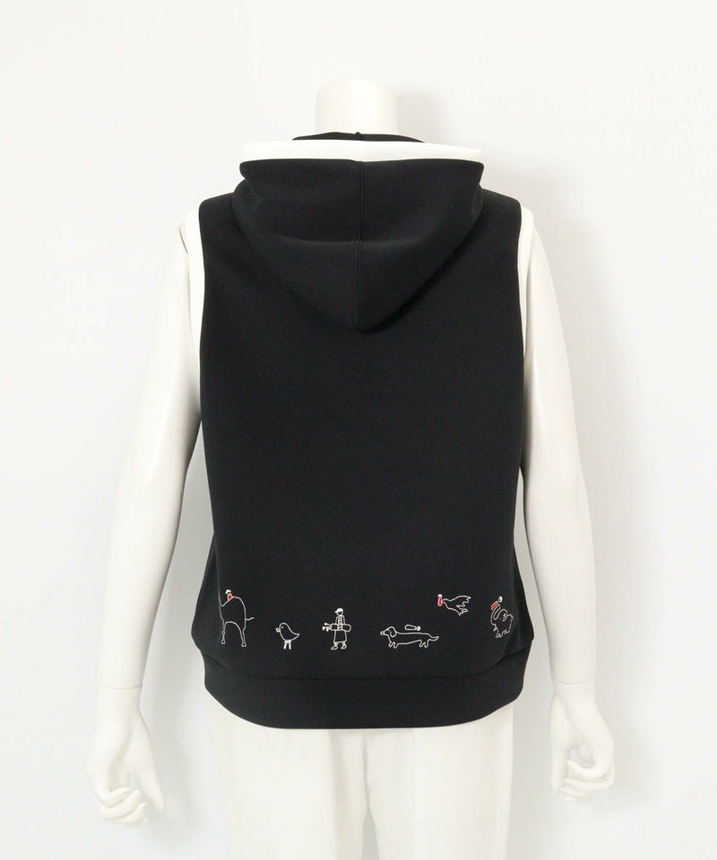 フード付UVダンボールベスト後（ブラック）