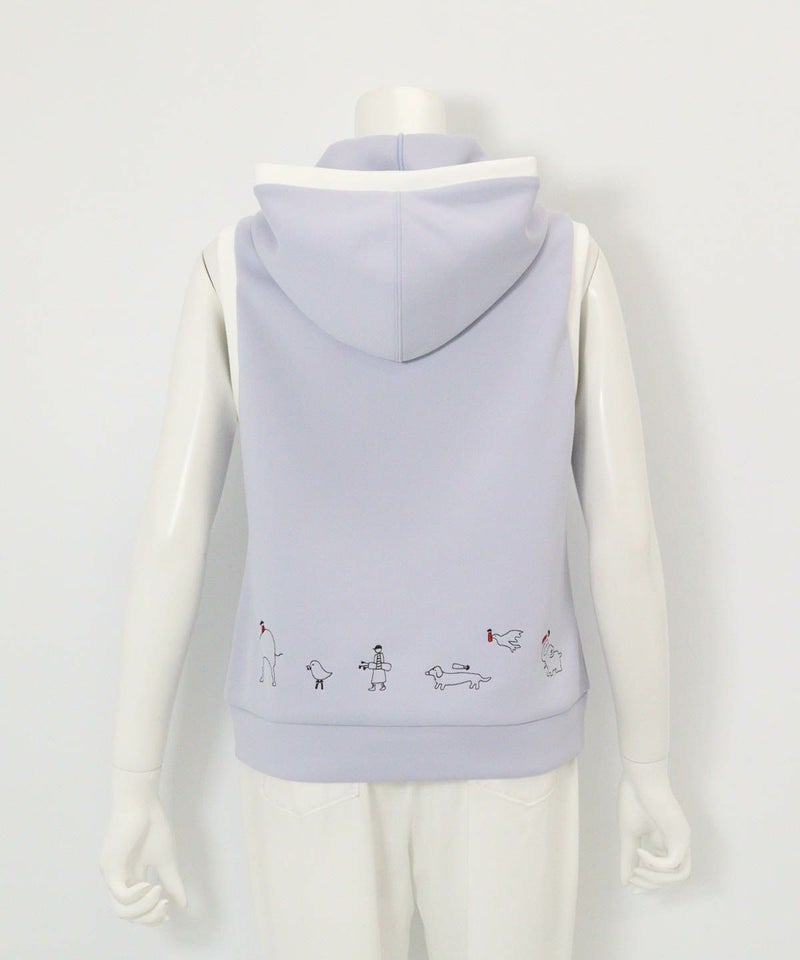 フード付UVダンボールベスト後（ブルー）