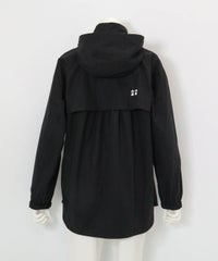 UV撥水フード付ジップブルゾン後（ブラック）
