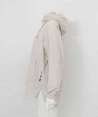 UV撥水フード付ジップブルゾン横（ライトグレー）