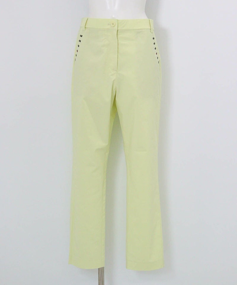 UV冷感スパンライクチノパンツ（イエロー）