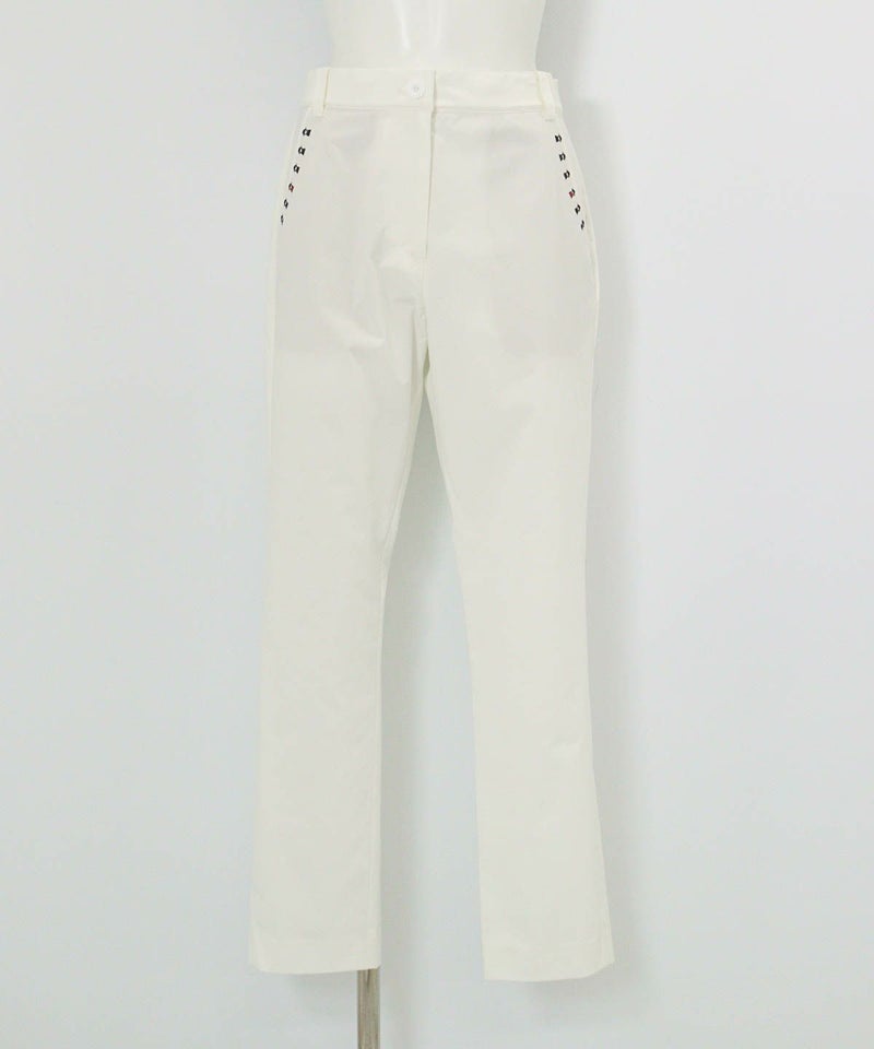 UV冷感スパンライクチノパンツ（ホワイト）