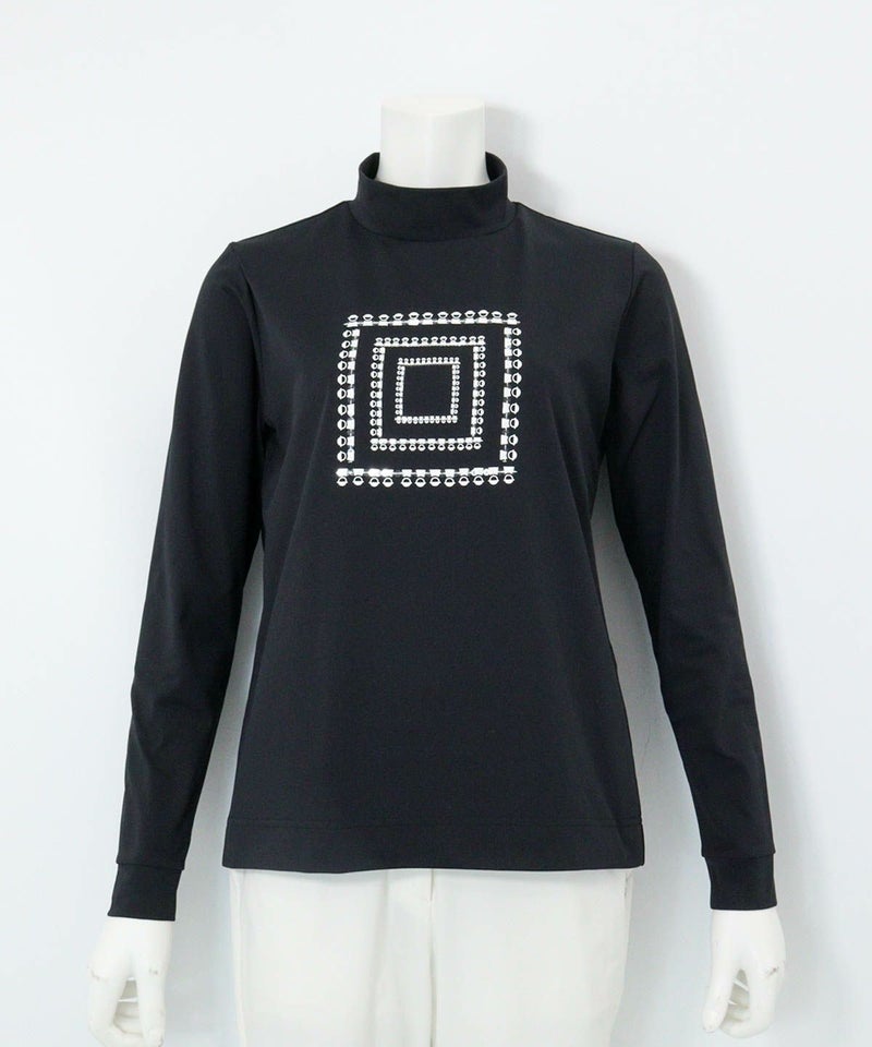 UV速乾ピコスクエア柄プルオーバー（ブラック）