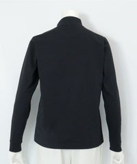 UV速乾ピコスクエア柄プルオーバー後（ブラック）