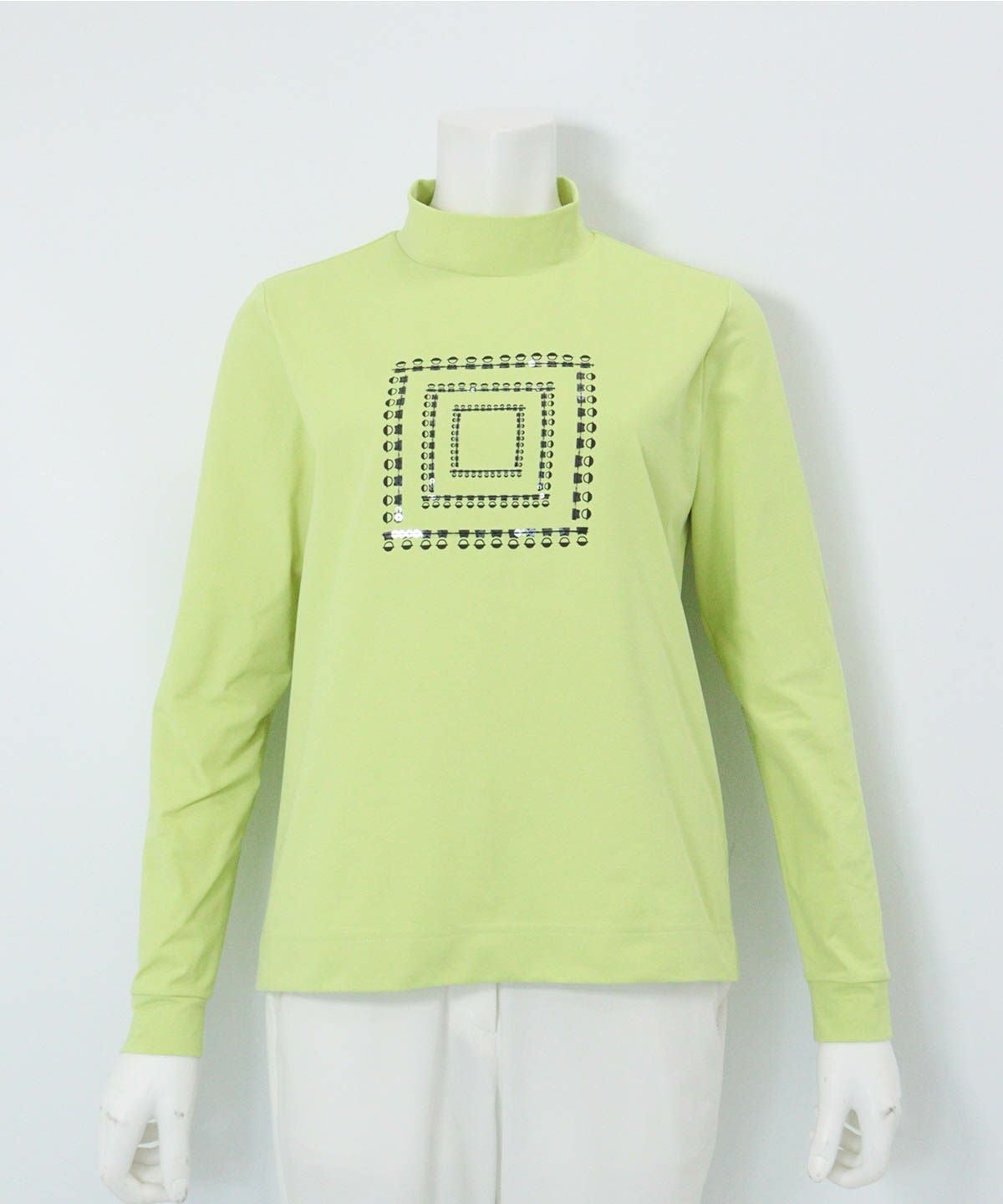 UV速乾ピコスクエア柄プルオーバー（イエロー）