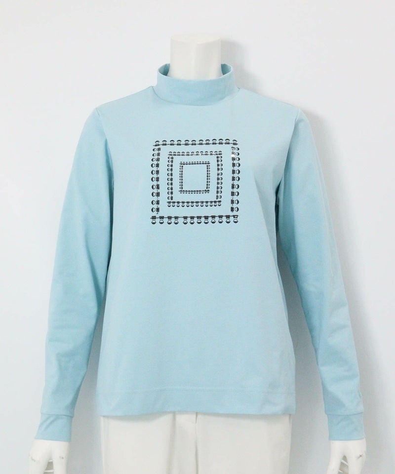 UV速乾ピコスクエア柄プルオーバー（ライトブルー）