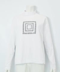 UV速乾ピコスクエア柄プルオーバー（ホワイト）