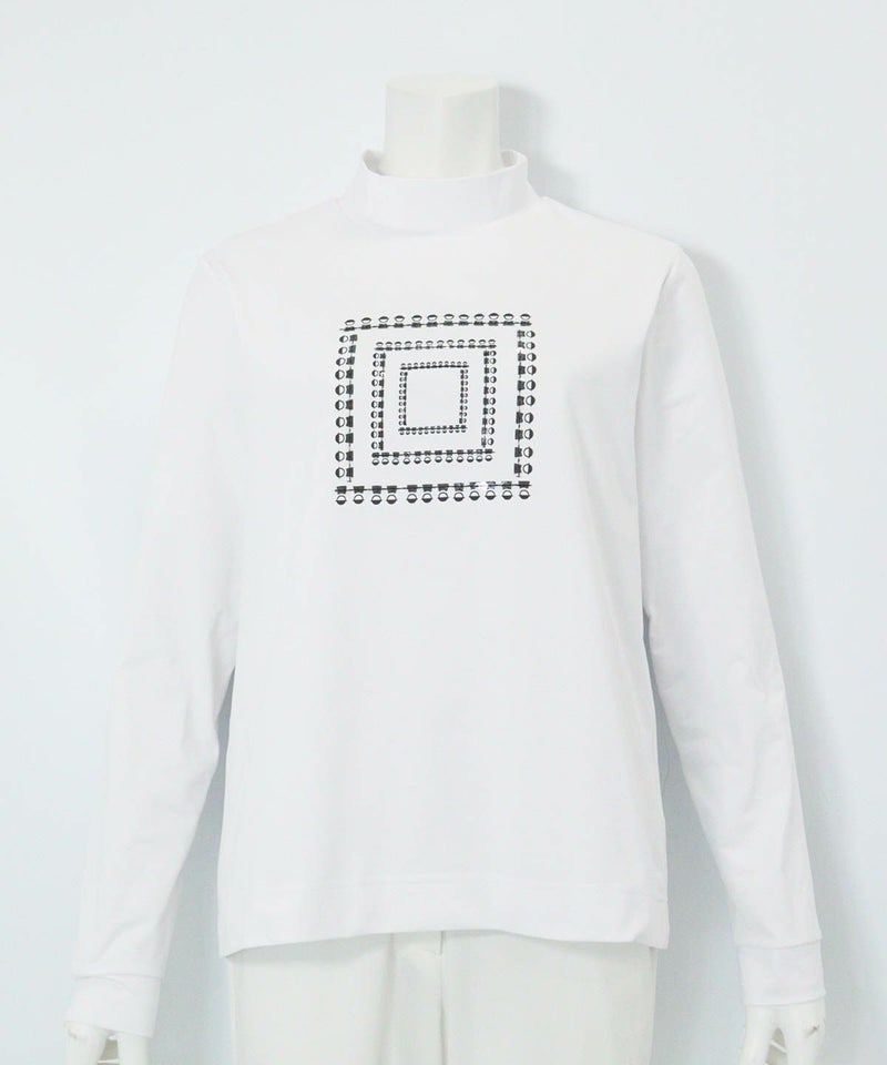 UV速乾ピコスクエア柄プルオーバー（ホワイト）