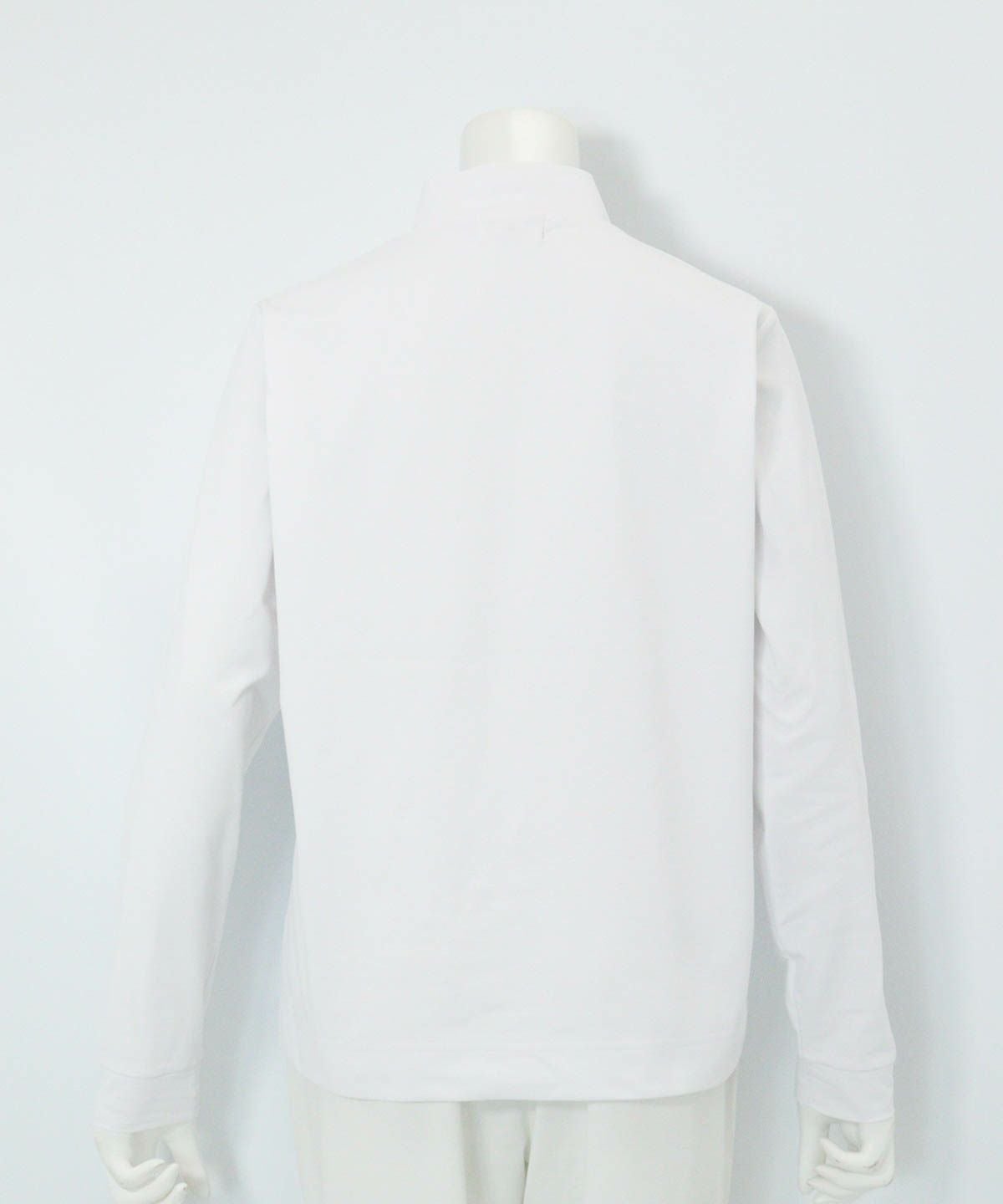 UV速乾ピコスクエア柄プルオーバー後（ホワイト）