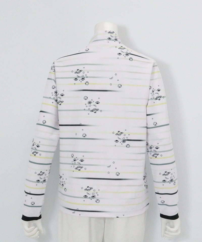 マルチボーダー総柄プルオーバー後（グレー）