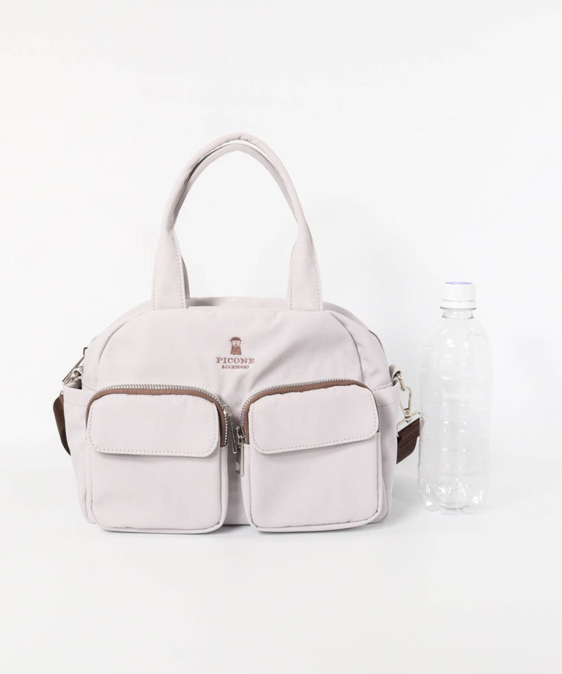 バッグサイズ比較・中ペットボトルと同等（ライトグレー）