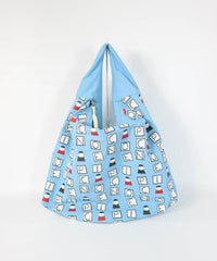 ワンハンドルバッグ＜Large＞(ブルー)前