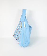 ワンハンドルバッグ＜Large＞(ブルー)横