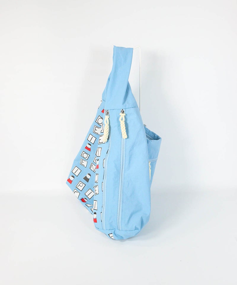 ワンハンドルバッグ＜Large＞(ブルー)横