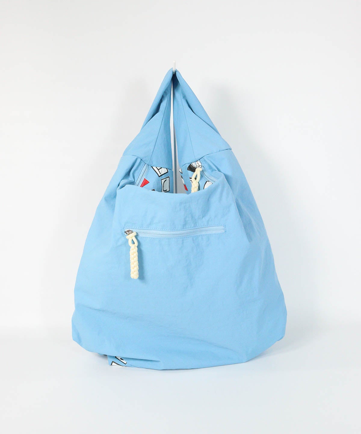 ワンハンドルバッグ＜Large＞(ブルー)後ろ