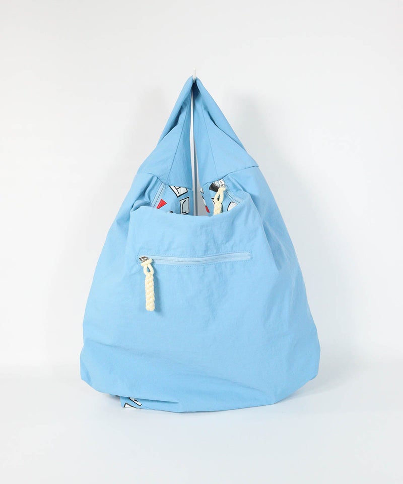 ワンハンドルバッグ＜Large＞(ブルー)後ろ